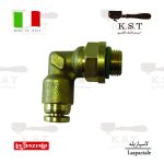 زانویی فیتینگ 90 درجه لوله 4 میلی متری رزوه 1/8 اینچ مناسب لاسپازیاله S40