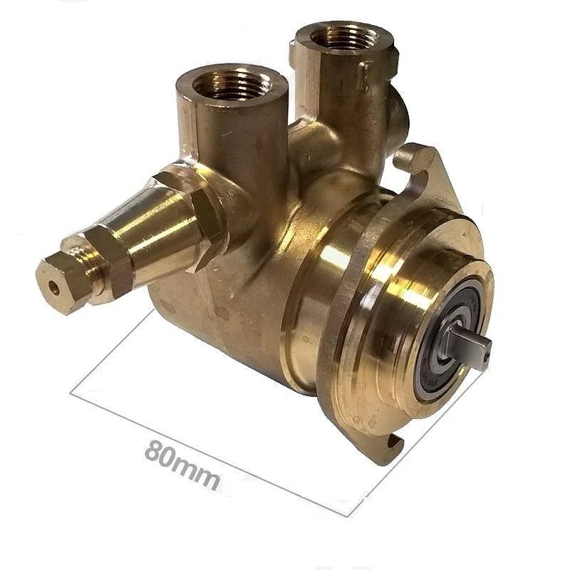 پمپ روتاری اسپرسو سایز ۸۰ میلیمتر با اتصال فلنج پیچی و دبی حدود ۱۰۰ لیتر بر ساعت