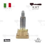 نمای جانبی بدنهٔ شیر برقی پارکر نصب پایه‌ای برای هدگروپ اسپرسوساز صنعتی — کد KST_ve128401