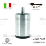پایه ثابت استیل 304 صنعتی ارتفاع 58 میلی متر با پیچ M10