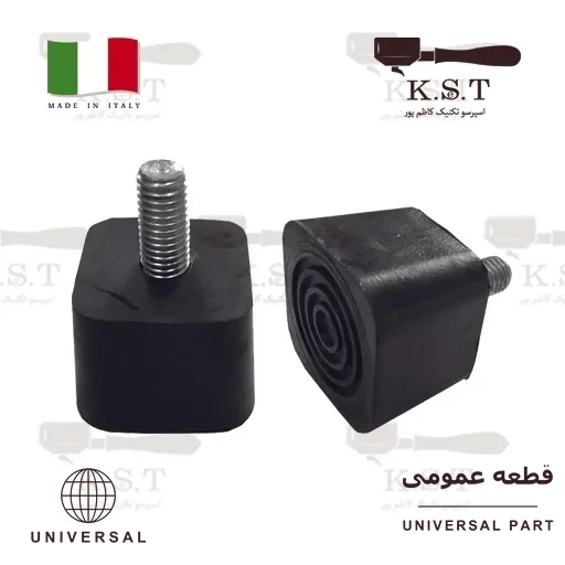 پایه ثابت استیل ضدزنگ قطر 40 و پیچ M10 ضد لغزش (ارتفاع 40)