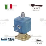 شیر برقی سه‌راهه CEME پایه‌ (مکعب) — ولتاژ 220V (واشر یاقوت Ruby)