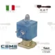 شیر برقی سه‌راهه CEME پایه‌ (مکعب) — ولتاژ 220V (واشر یاقوت Ruby)