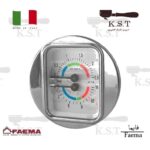 مانومتر فائما دوبل (Faema) مدل E98 صفحه سفید | مناسب جیمبالی M27